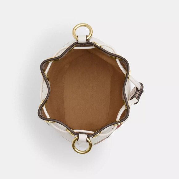 🍓Coach Mini Bucket Bag With Strawberry Print - Picture 3 of 9